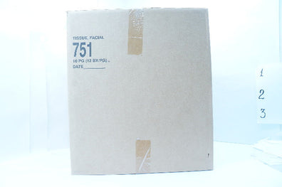 Skilcraft 751 LC Industries Facial Tissues, Unscented, White, 2-Ply - Box of 10